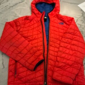 The North Face Kids Quilted Red Puffer Jacket